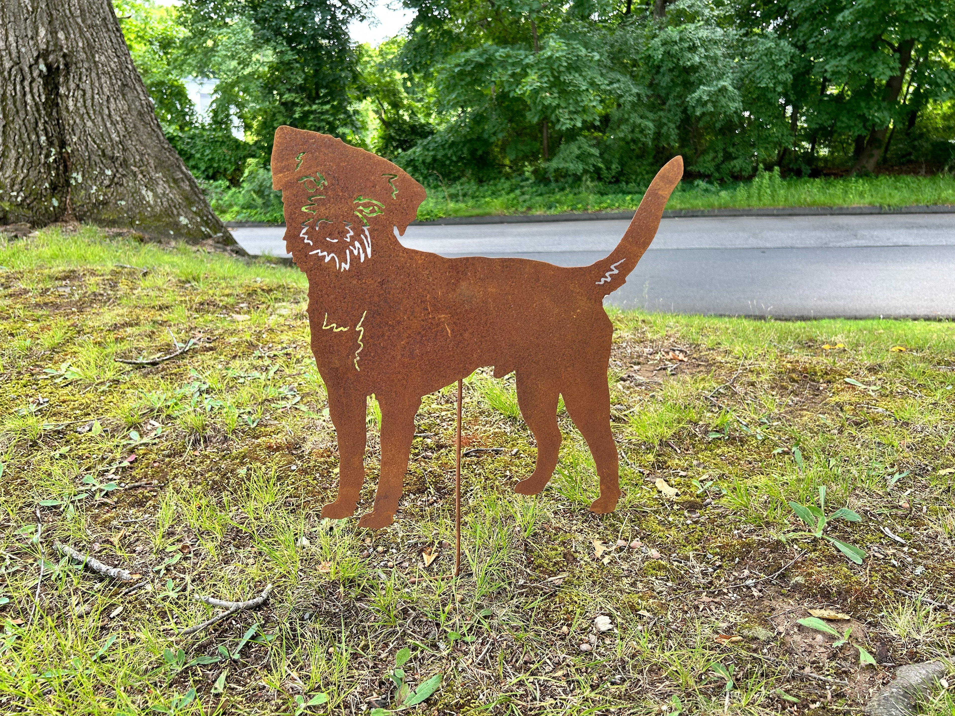 Border Terrier Garden Stake or Wall Hanging