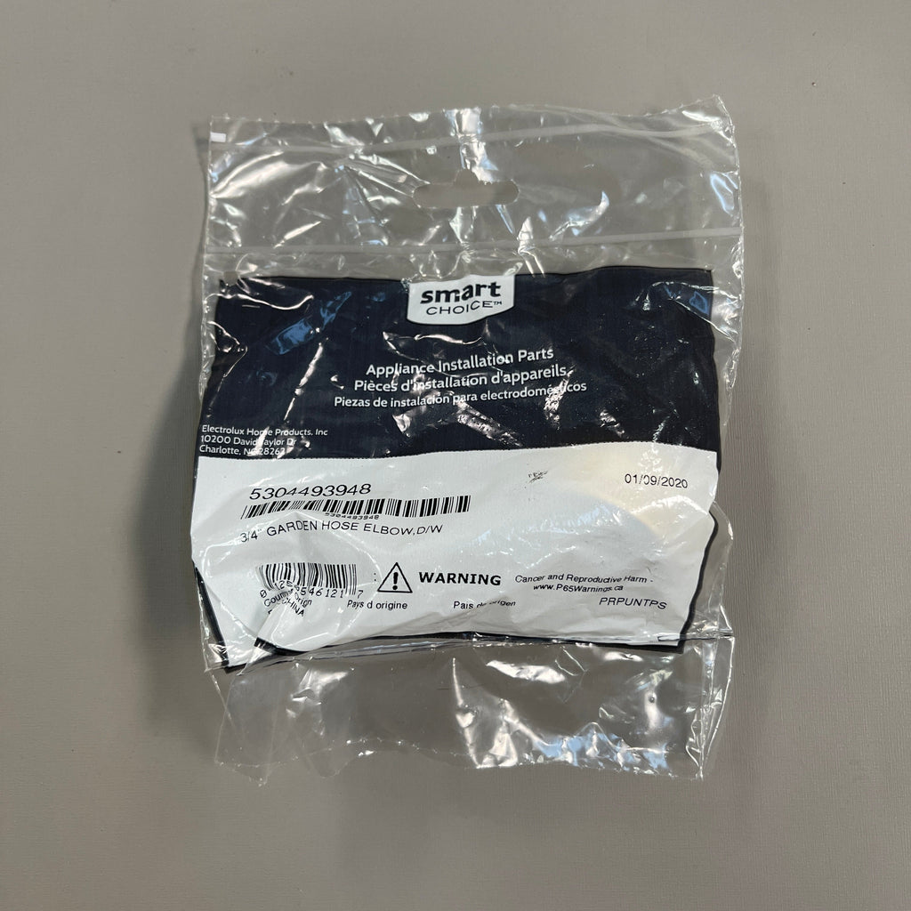 ELECTROLUX Smart Choice 3/4" Garden Hose Elbow Brass 5304493948 (New)