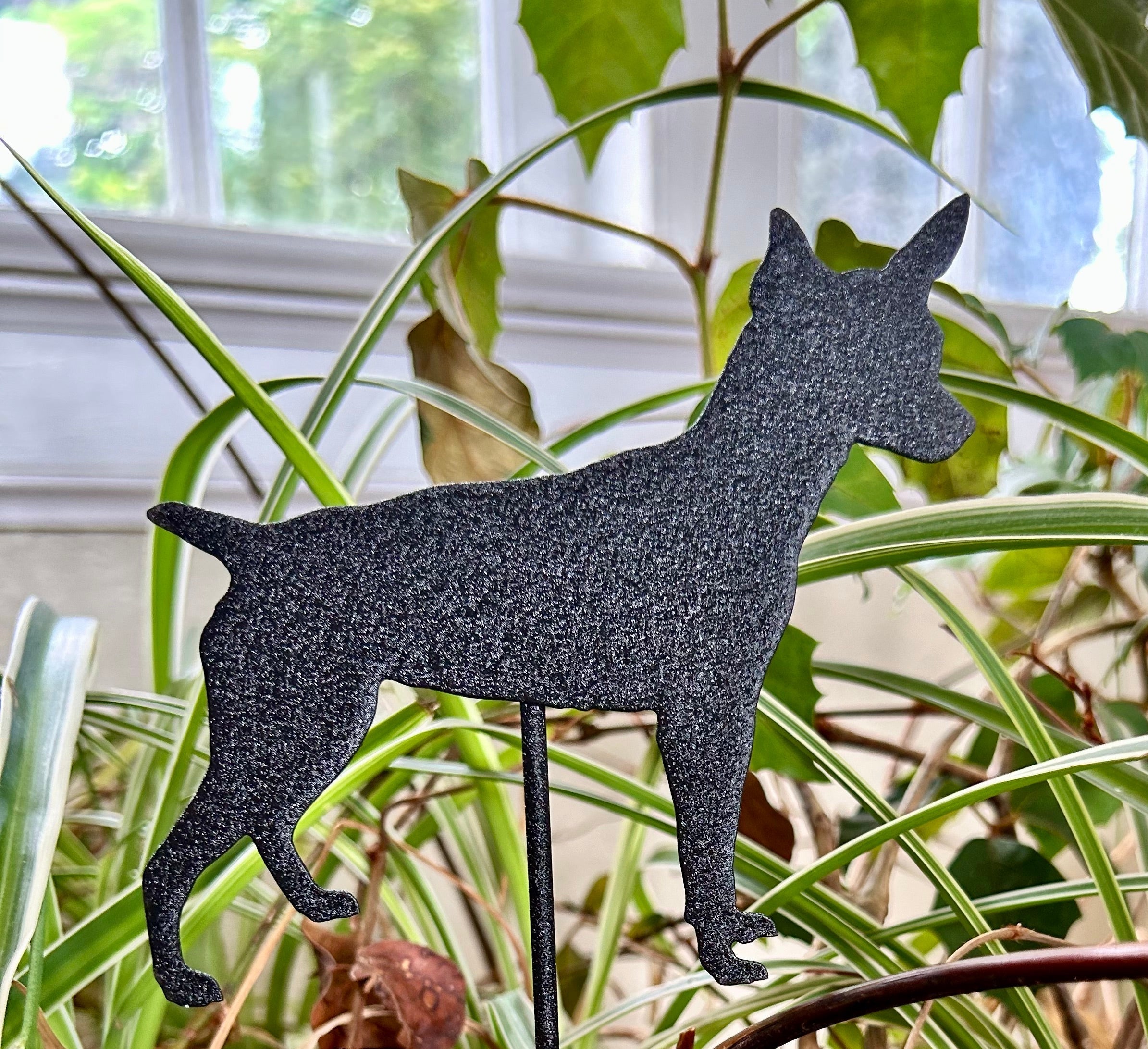 Rat Terrier Garden Stake or Wall Hanging