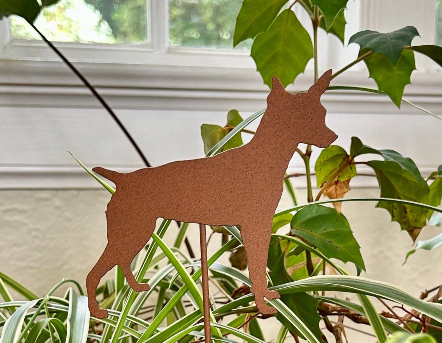 Rat Terrier Garden Stake or Wall Hanging
