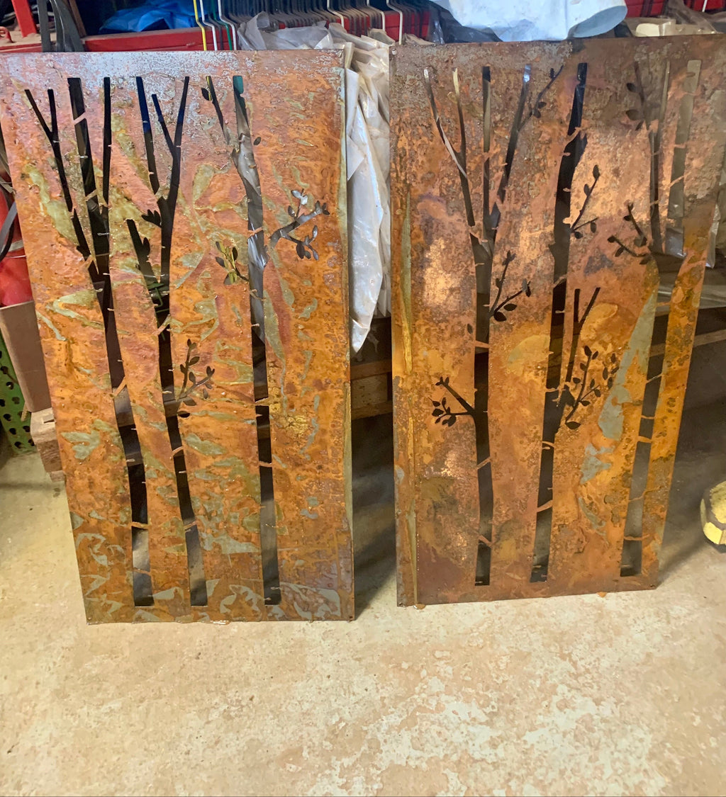 Metal Fence Panels / Metal Wall Hanging (46" Inch)
