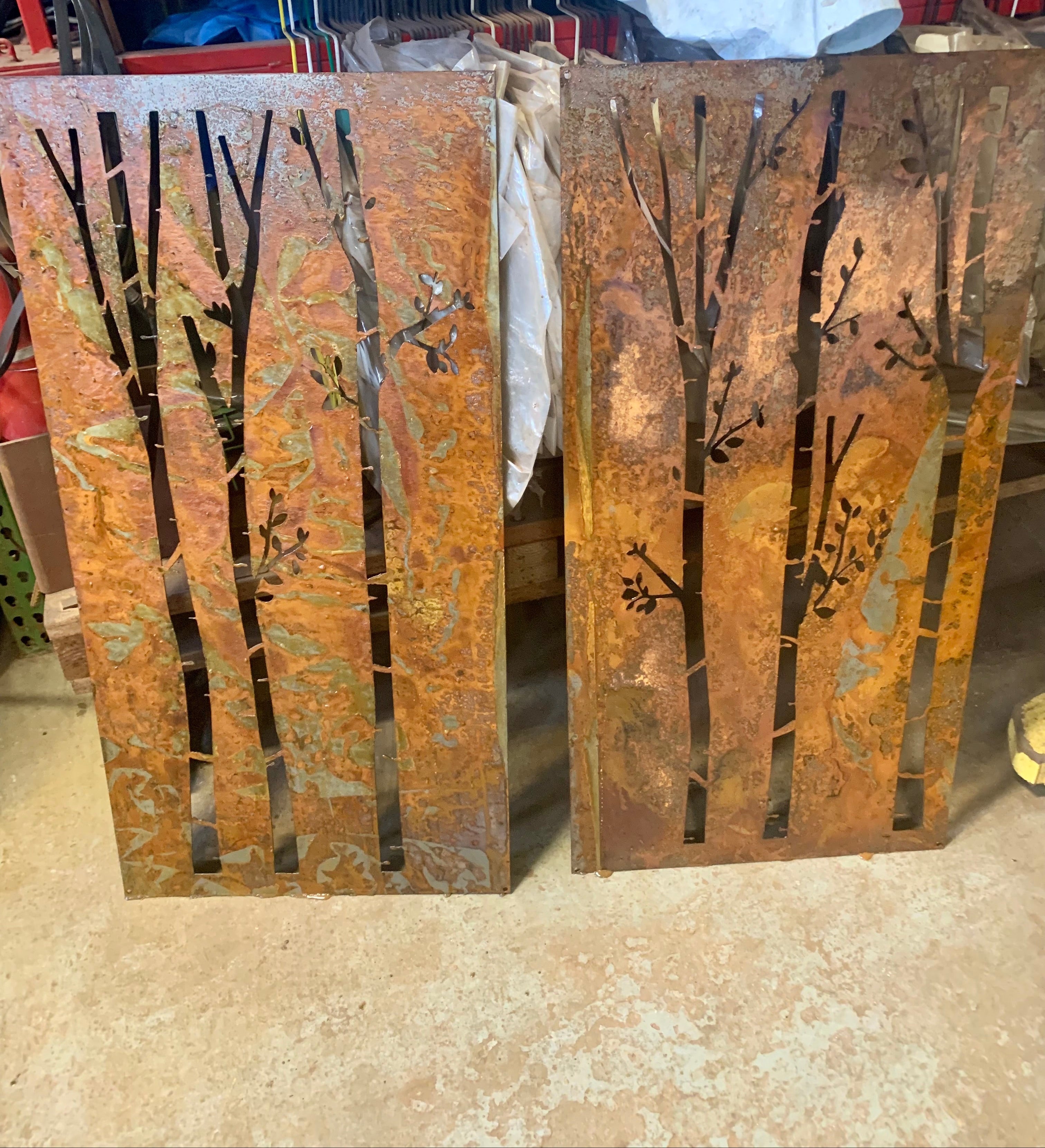 Metal Fence Panels / Metal Wall Hanging (46" Inch)
