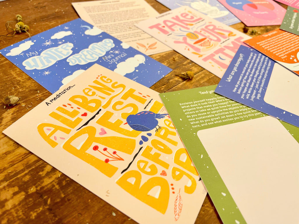 "Get Growing" Mindful Gardening Kit: Mindfulness Journal, Meditation Card + Growing Kit - Assorted (Winter Dreaming)