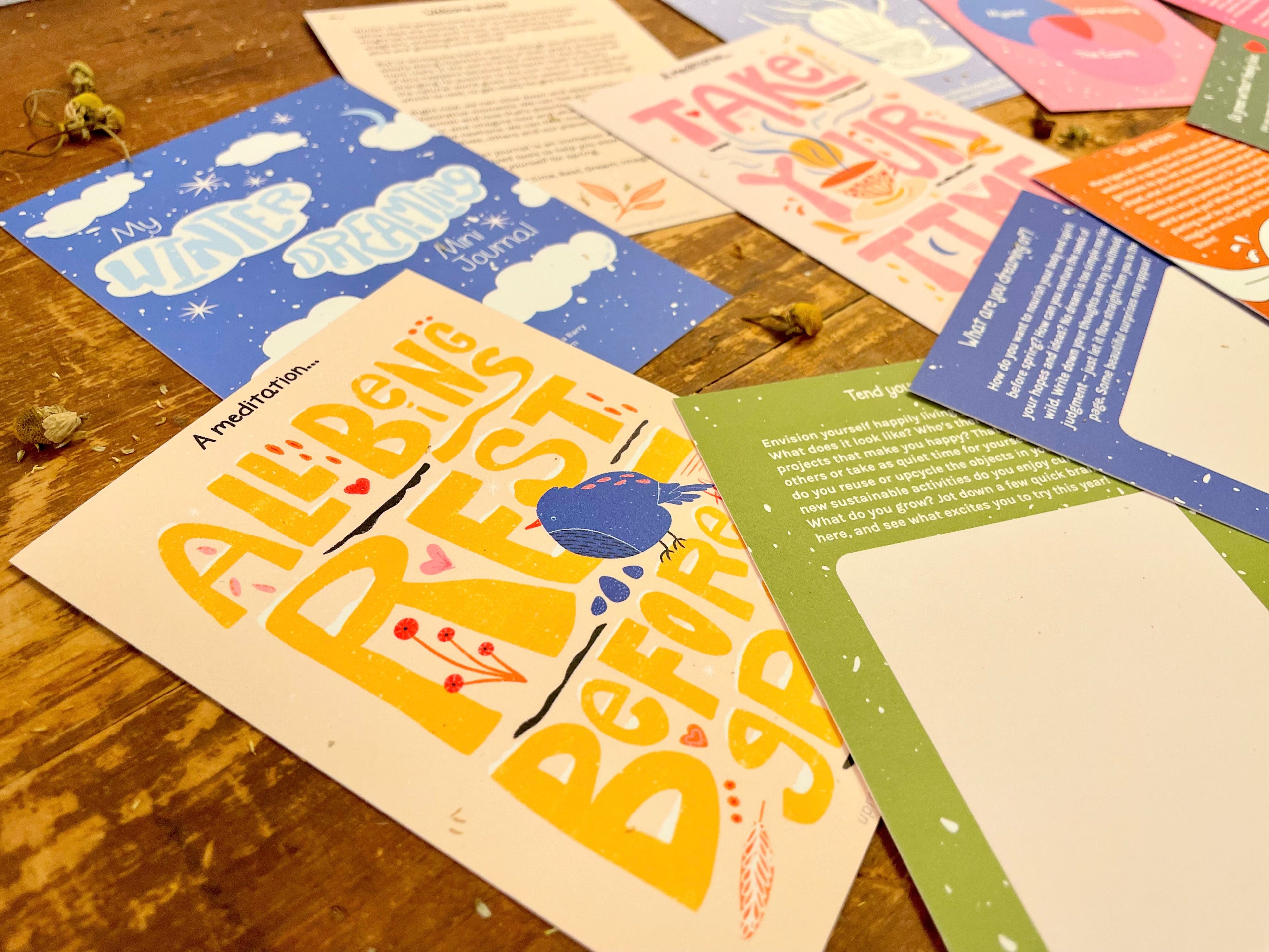 "Get Growing" Mindful Gardening Kit: Mindfulness Journal, Meditation Card + Growing Kit - Assorted (Winter Dreaming)