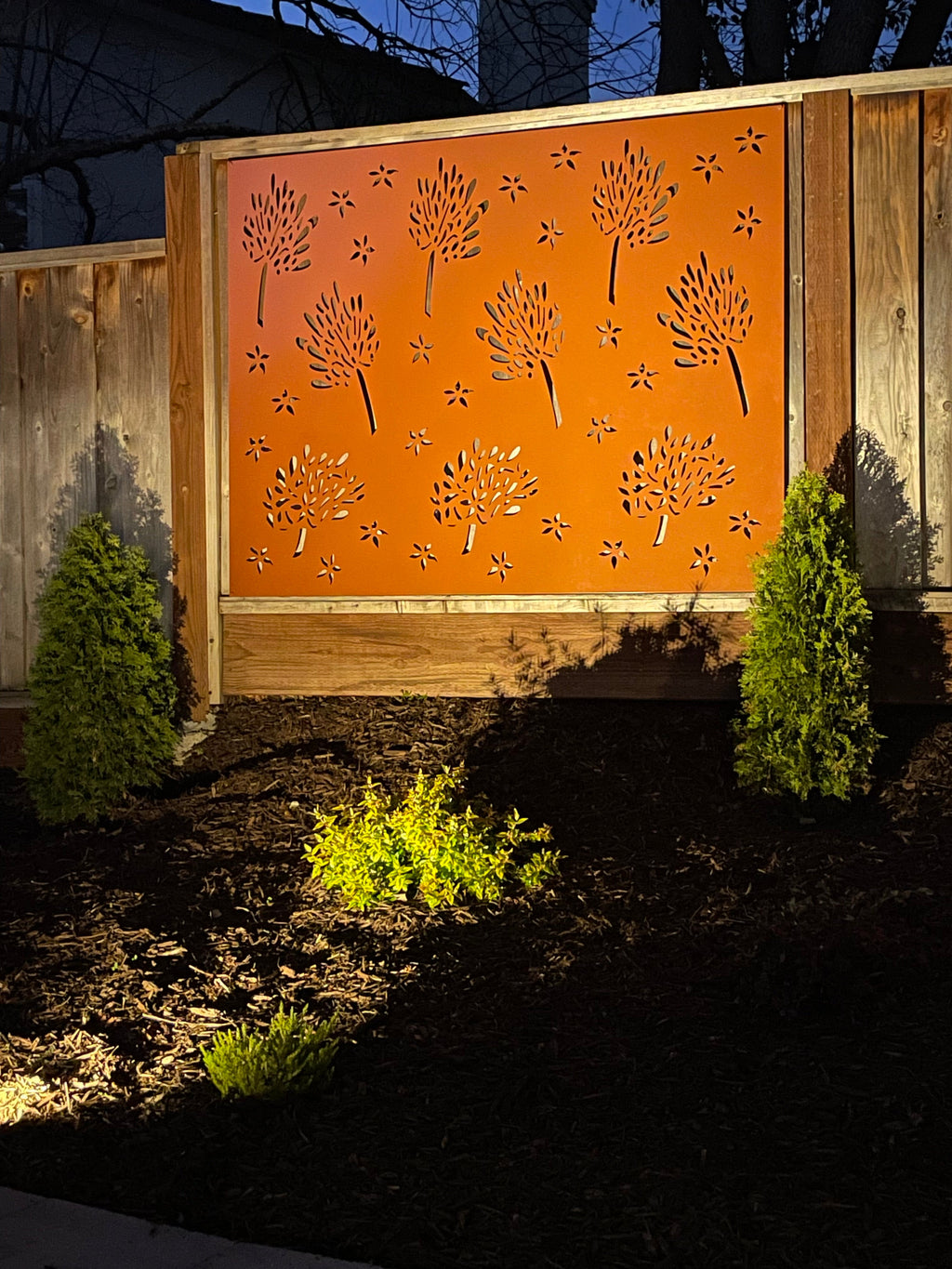 Privacy Screens Outdoor or Large Metal Wall Art (46" Inch)