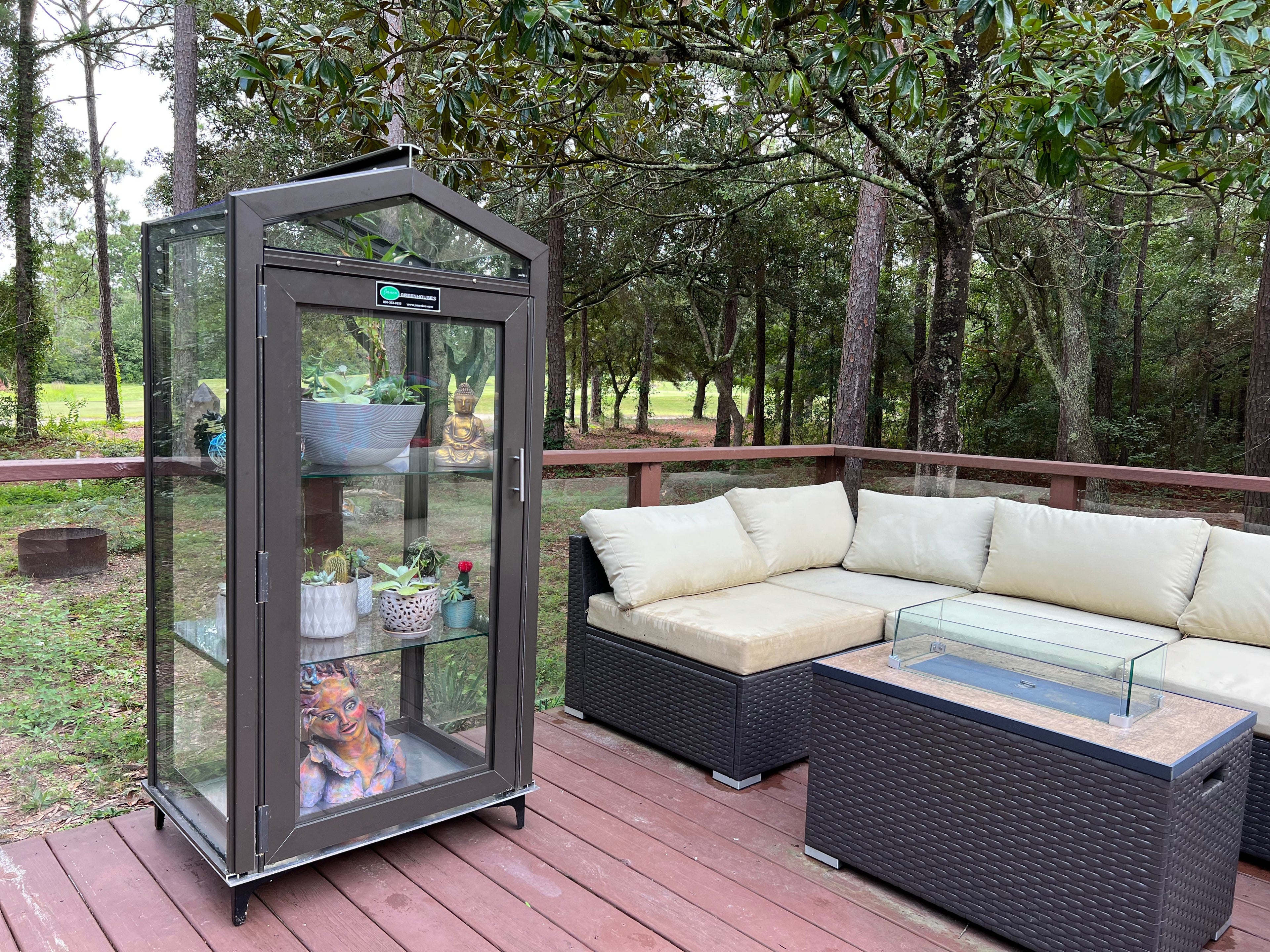 Glass Butterfly Enclosure/Outdoor Garden Cabinet
