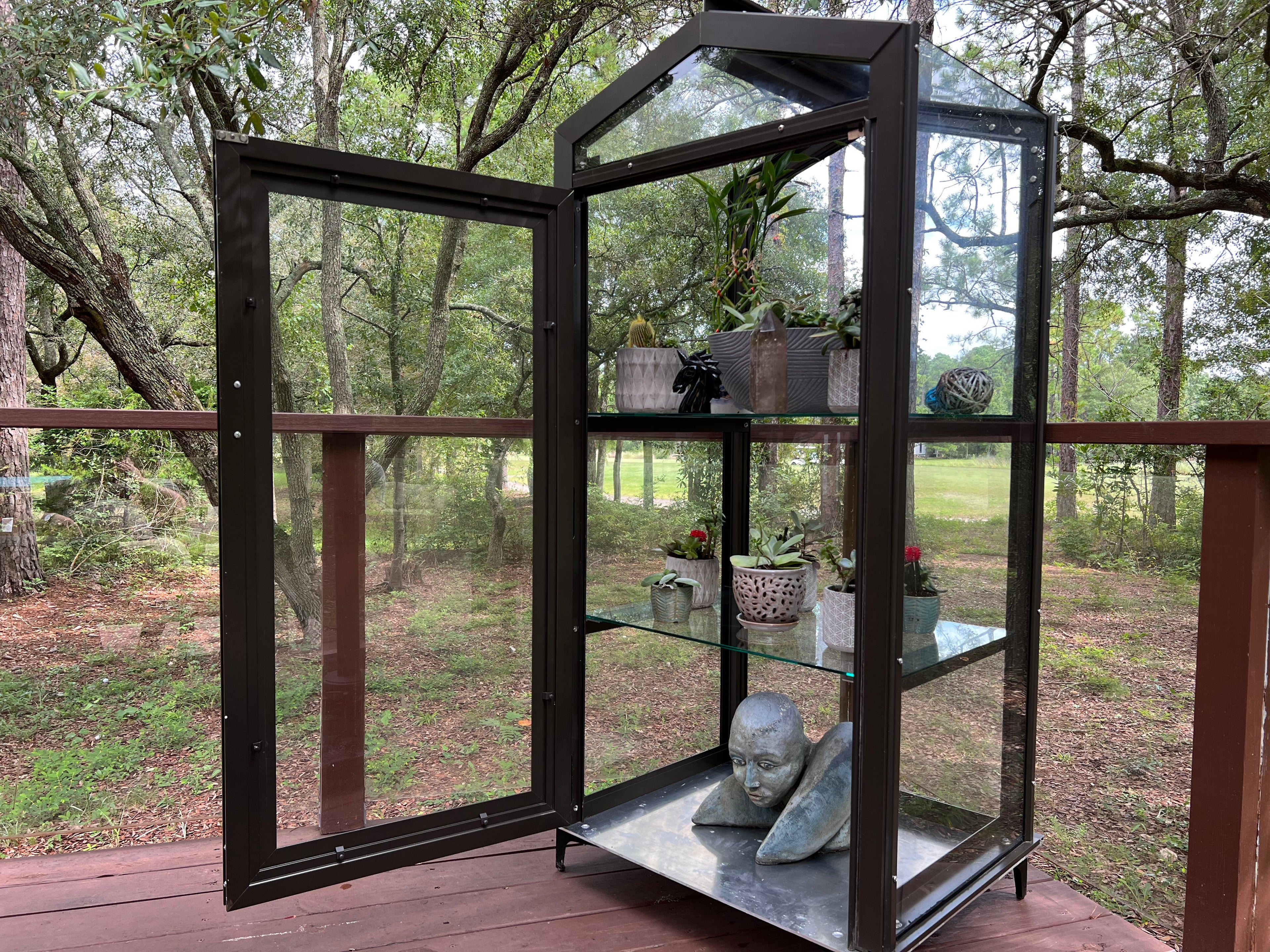 Glass Butterfly Enclosure/Outdoor Garden Cabinet