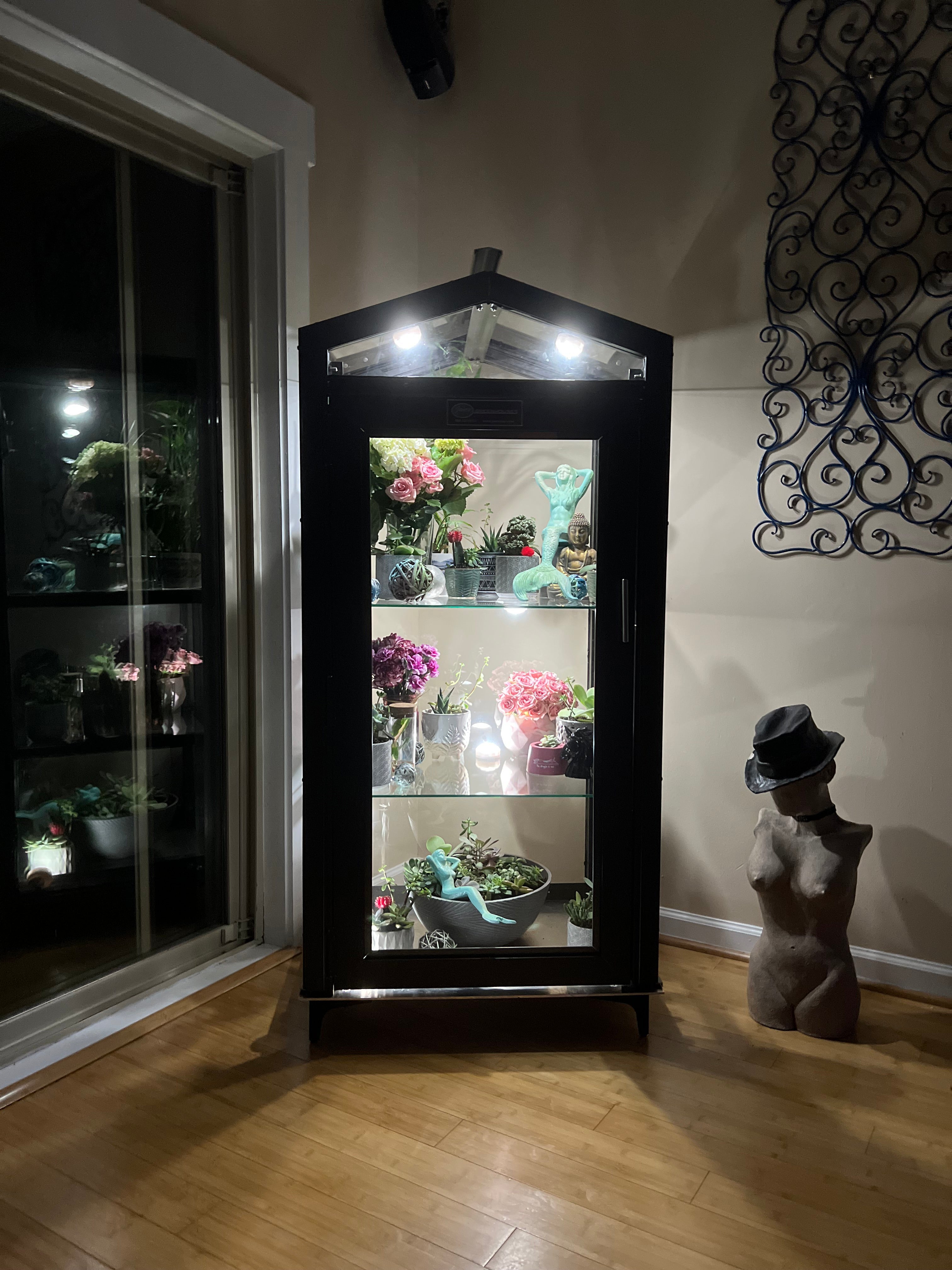 Glass Butterfly Enclosure/Outdoor Garden Cabinet