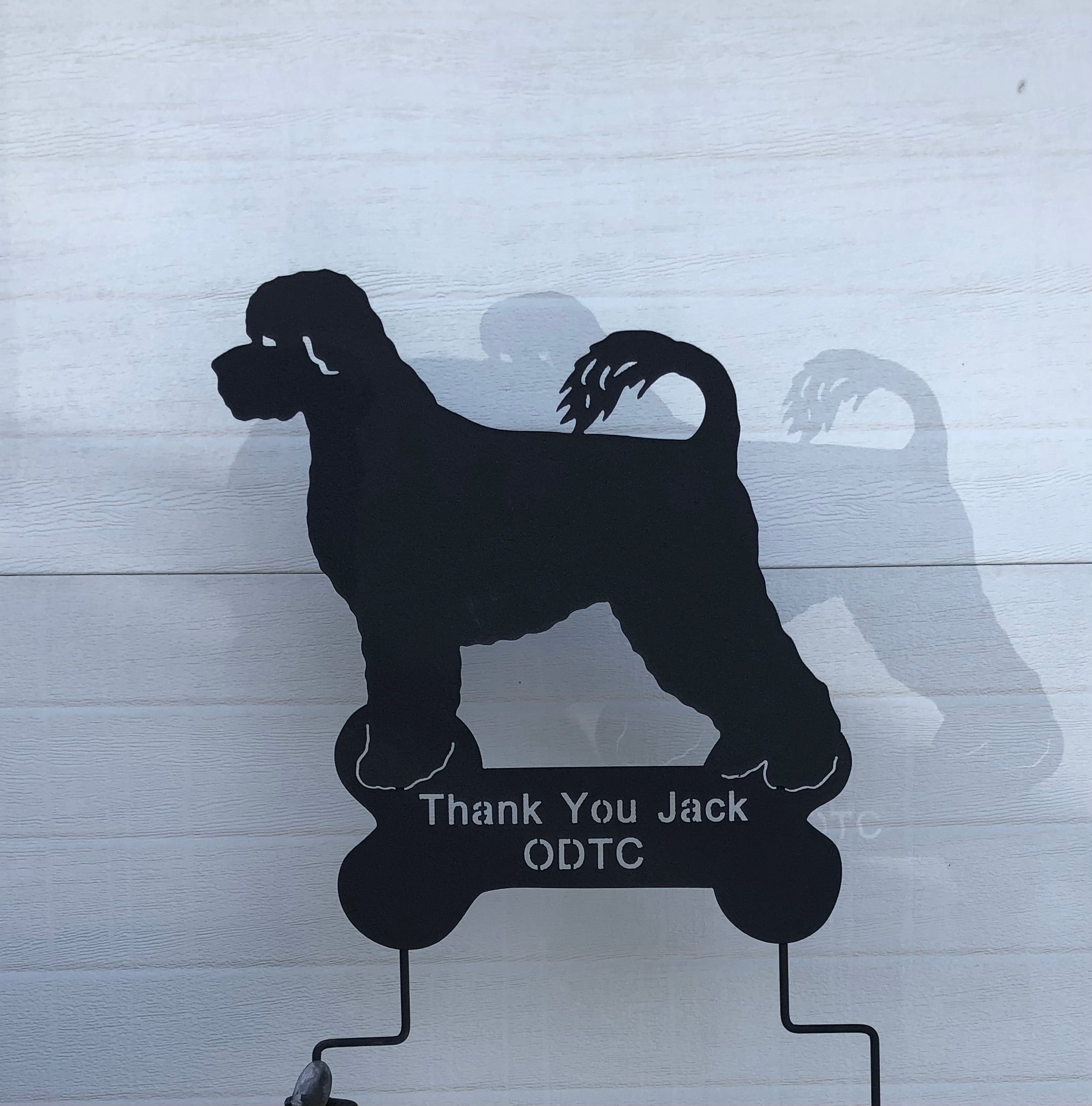 Portuguese Water Dog Garden Stake or Wall Hanging