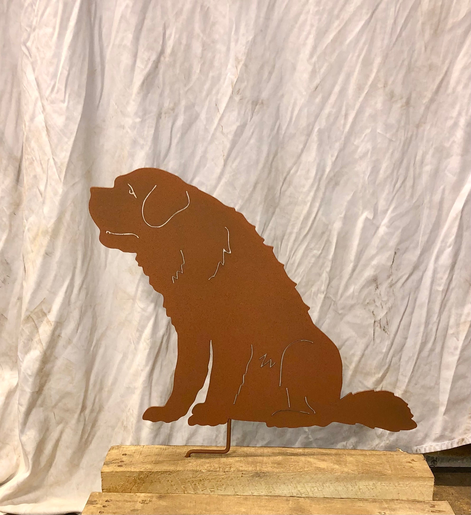 St. Bernard Garden Stake or Wall Hanging
