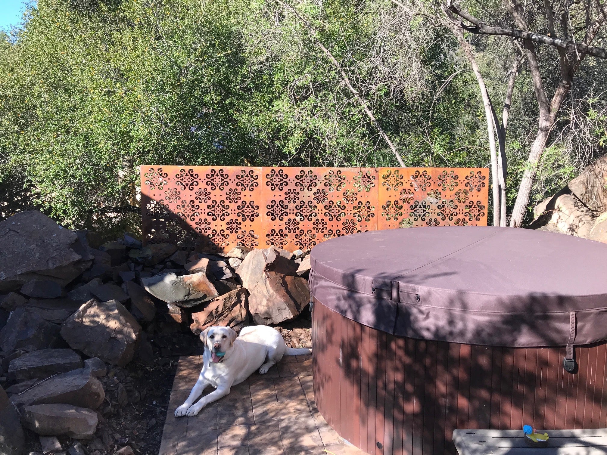 Outdoor Metal Privacy Screen Panel (Optimum) – Heavy-Duty Steel for Patio & Fence (60” & 72”)