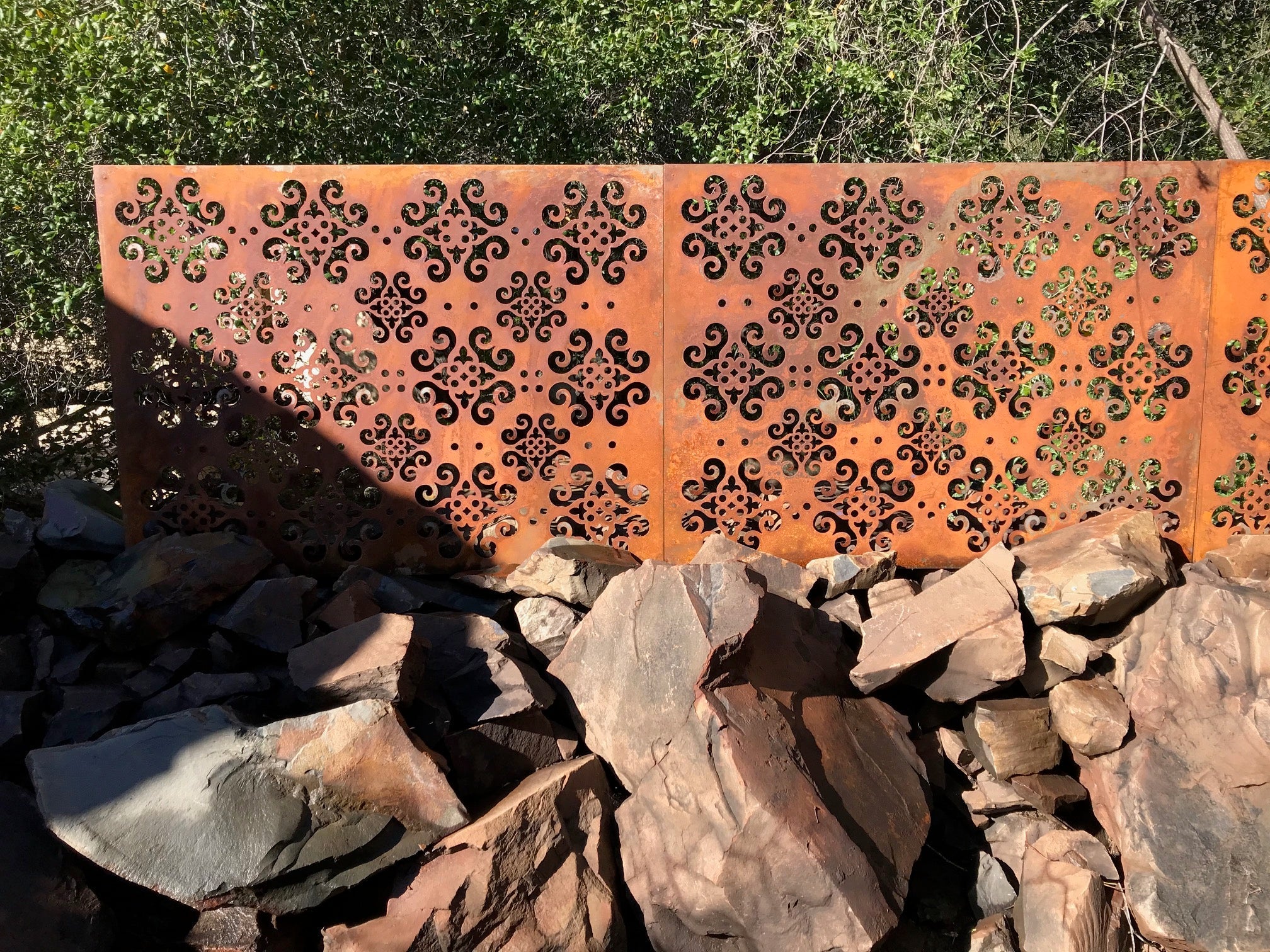 Outdoor Metal Privacy Screen Panel (Optimum) – Heavy-Duty Steel for Patio & Fence (60” & 72”)