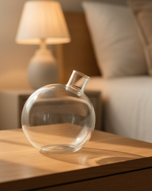 5" Clear Glass Bud Vase