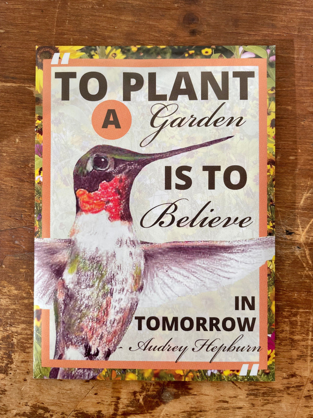 Non-GMO Wildflower Pollinator Garden Seed Packet - Attract Bees, Butterflies & Hummingbirds! (Seeds of Hope)