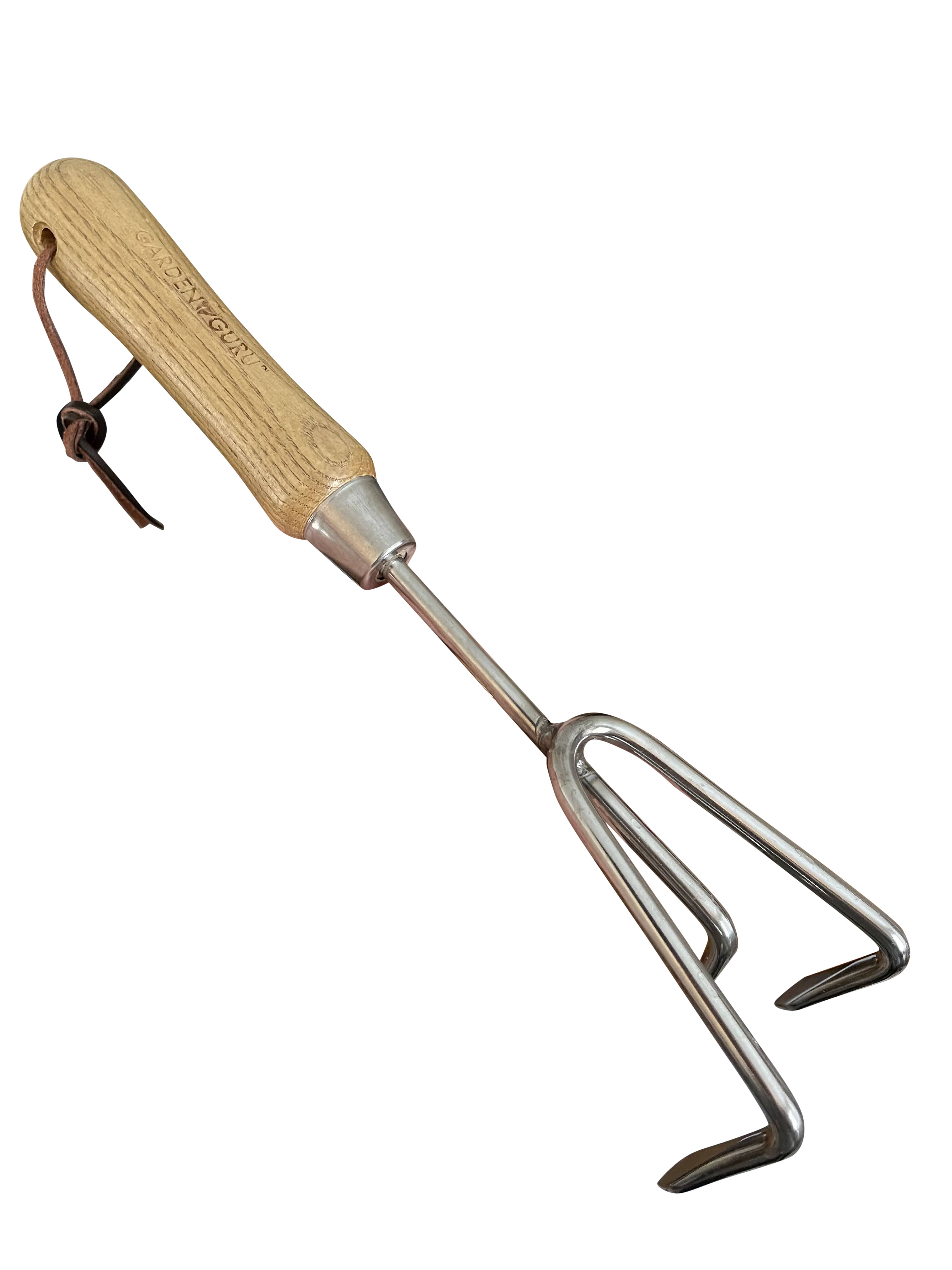 Stainless Steel Garden Cultivator (classic wood handle)