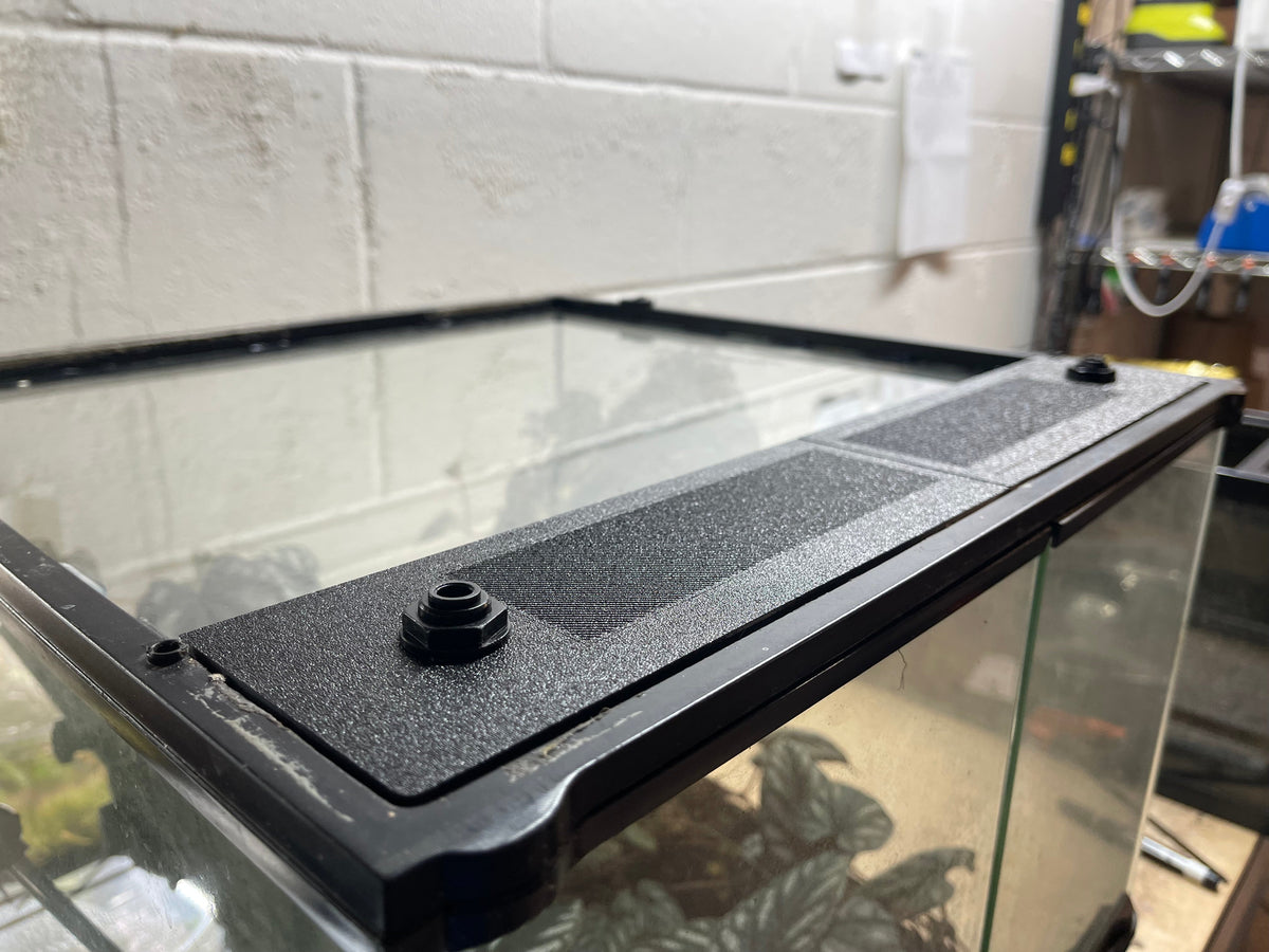 Custom Replacement Top for Exo Terra Terrariums – Humidity Retaining with Fly-Proof Ventilation