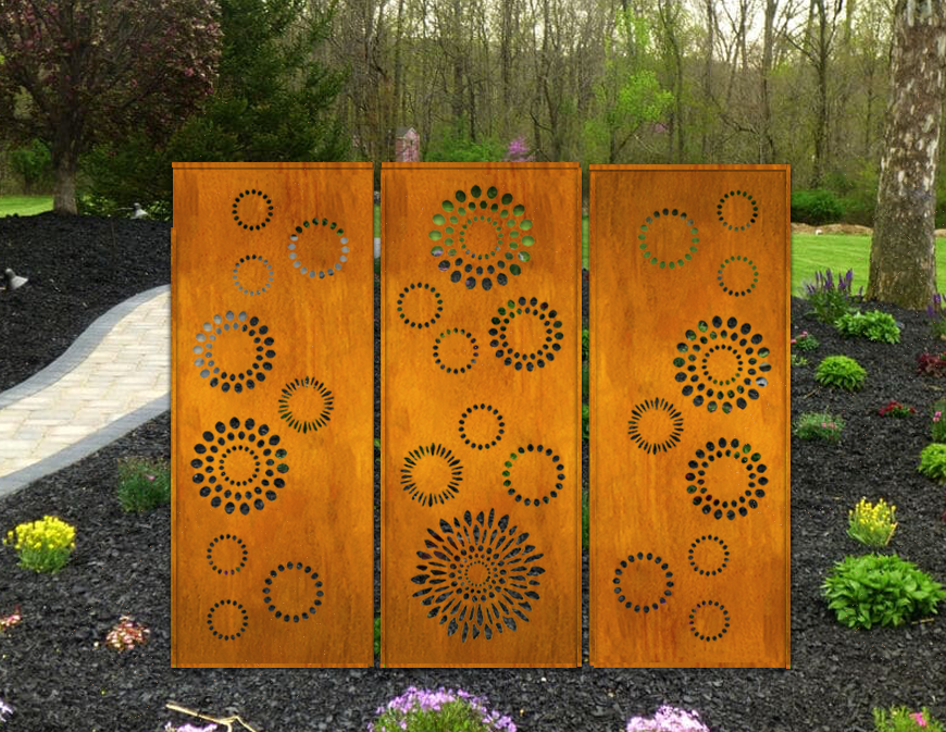 Decorative Panels or Outdoor Metal Wall Art (46" Inch)