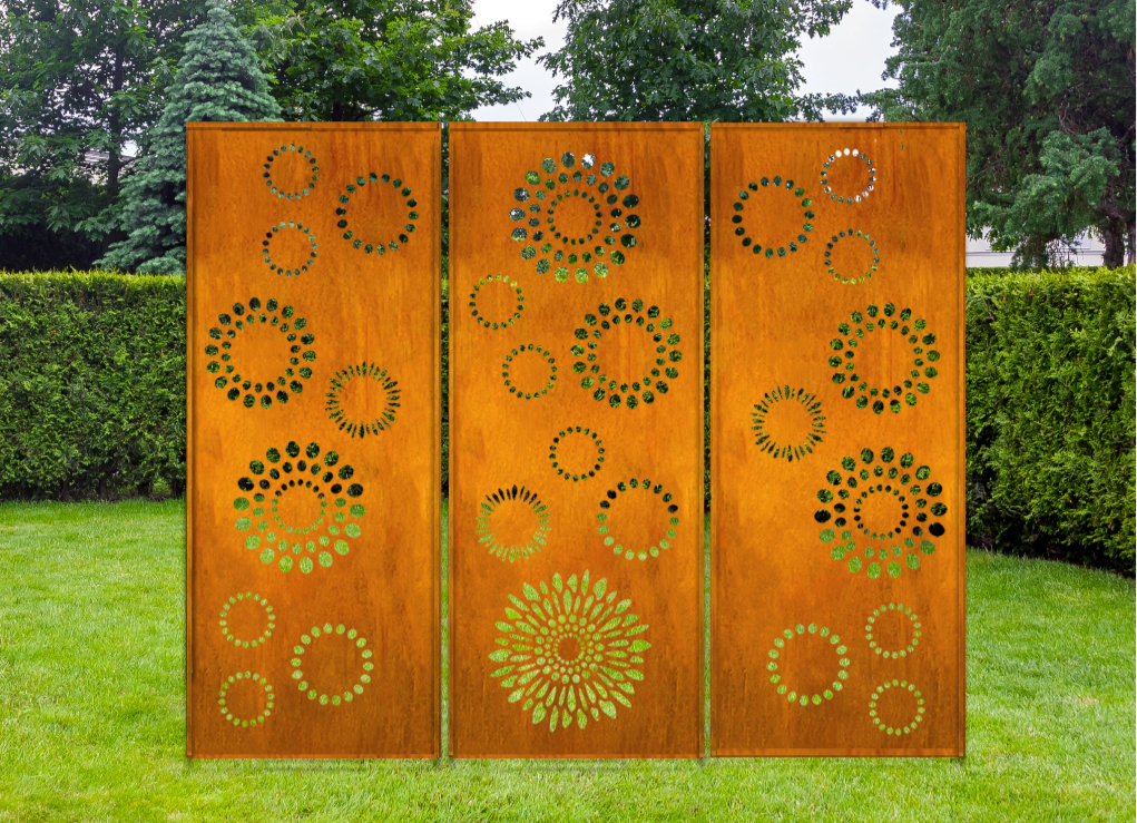 Outdoor Metal Screen Panels (60” & 72”) – Heavy-Duty Steel for Patio, Fence & Backyard