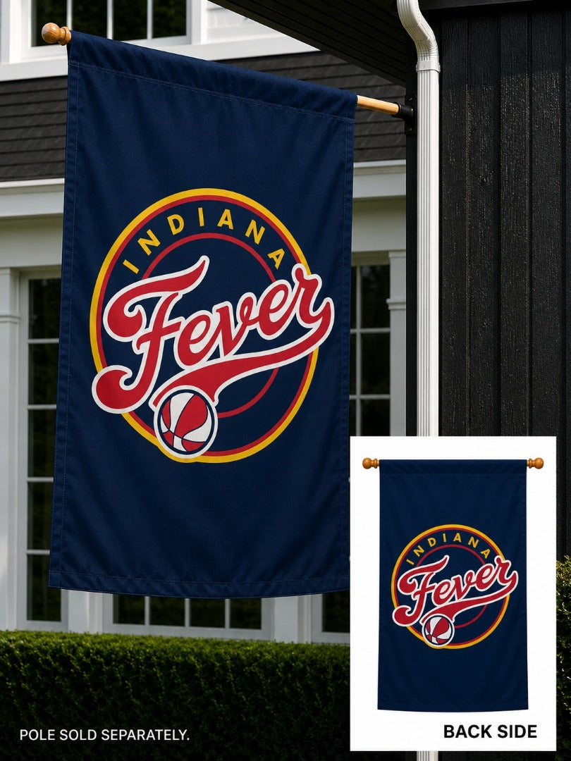Indiana Fever 2 Sided Blue Banner
