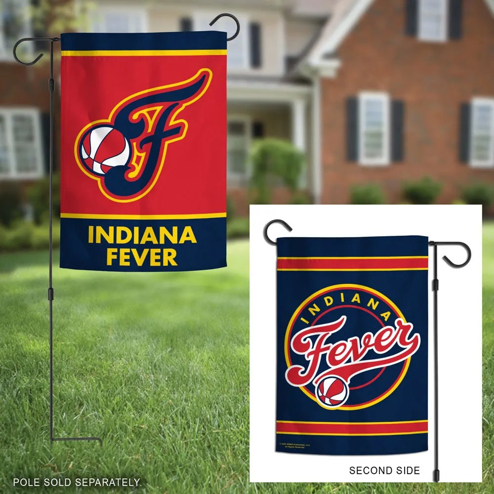 Indiana Fever Garden Flag 2 Sided Double Logo