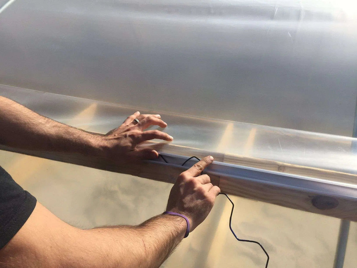 Pvc Covered Spring Wire Greenhouse PVC Coated Spring Wire & Lock Channel Bundle – Nate's Garden ...