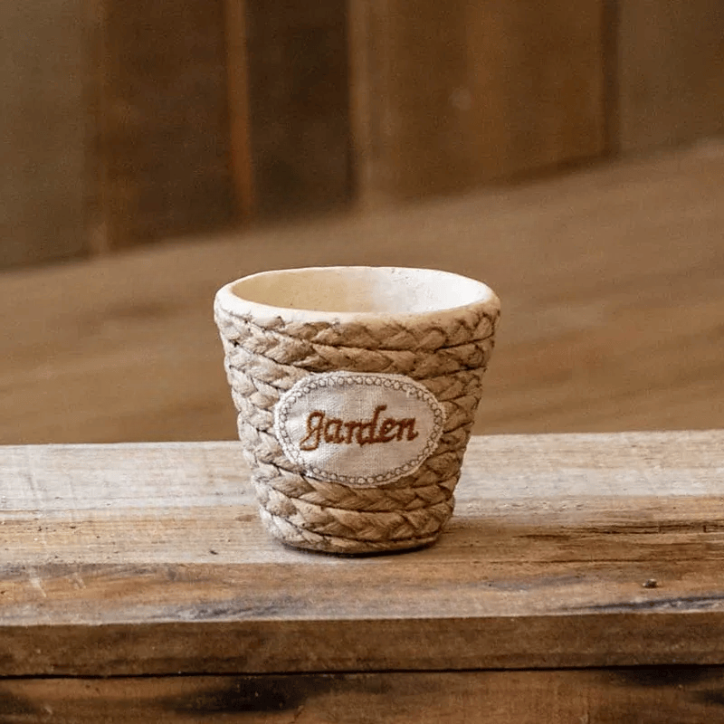 Garden Basket Cement Planter