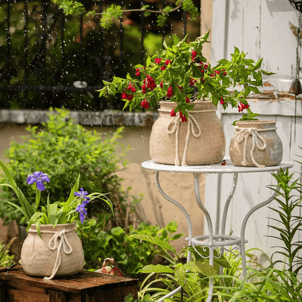 Garden Sack Cement Planter