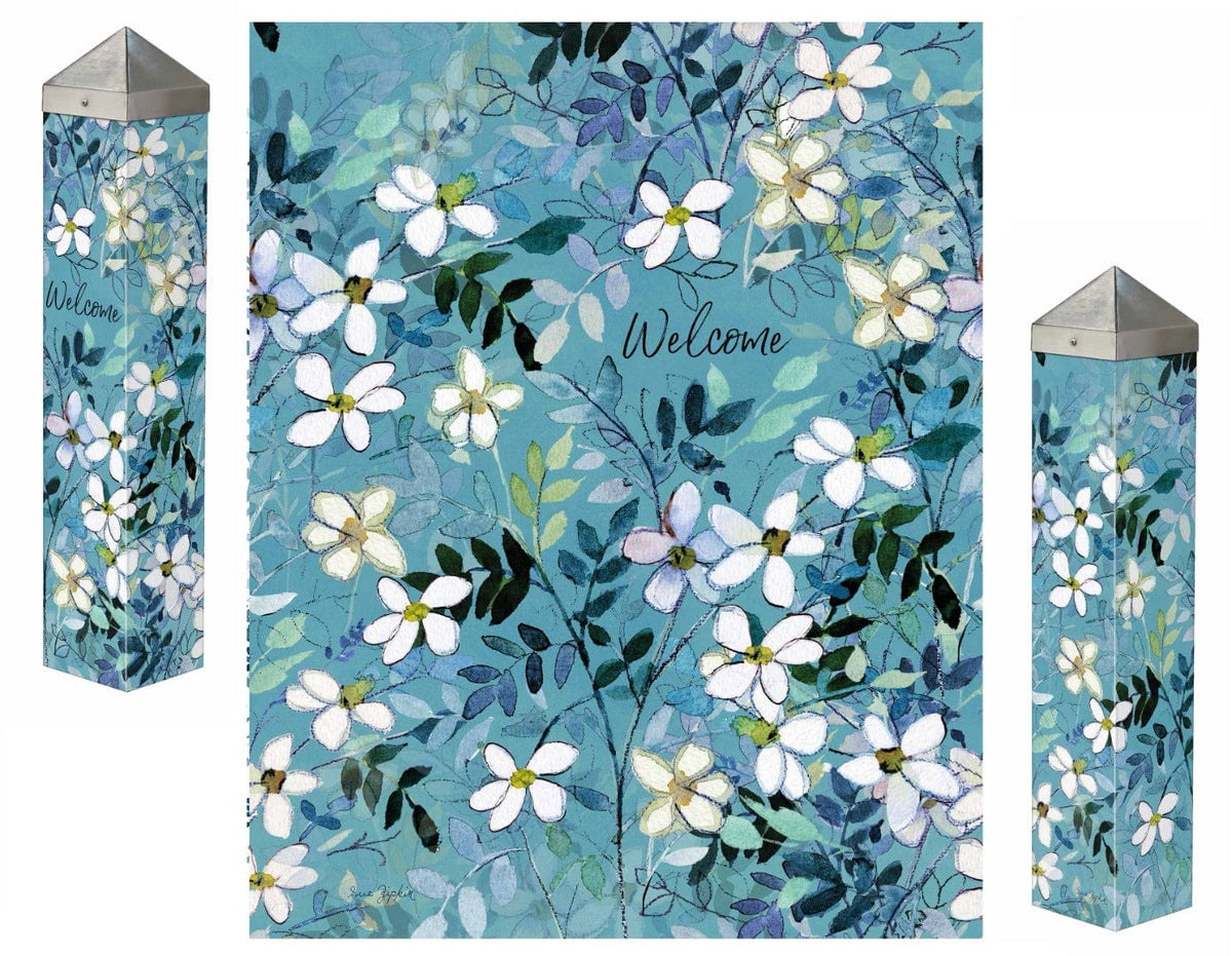 Jasmine Art Pole 20 Inches Tall Welcome