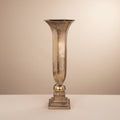 Antique Gold Hexagon Tin Footed Vase