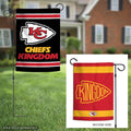 Kansas City Chiefs Kingdom Garden Flag 2 Sided Logo