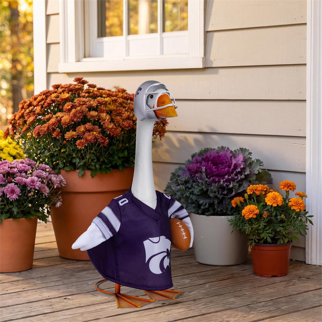 Kansas State Wildcats Football Outfit with Helmet for 21-Inch Porch Goose