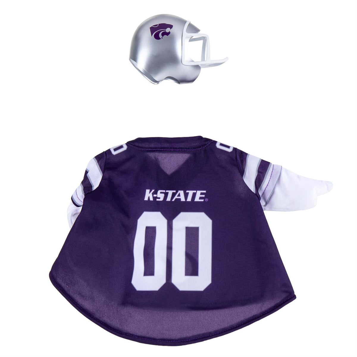Kansas State Wildcats Football Outfit with Helmet for 21-Inch Porch Goose