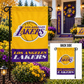 LA Lakers 2 Sided Embroidered Garden Flag