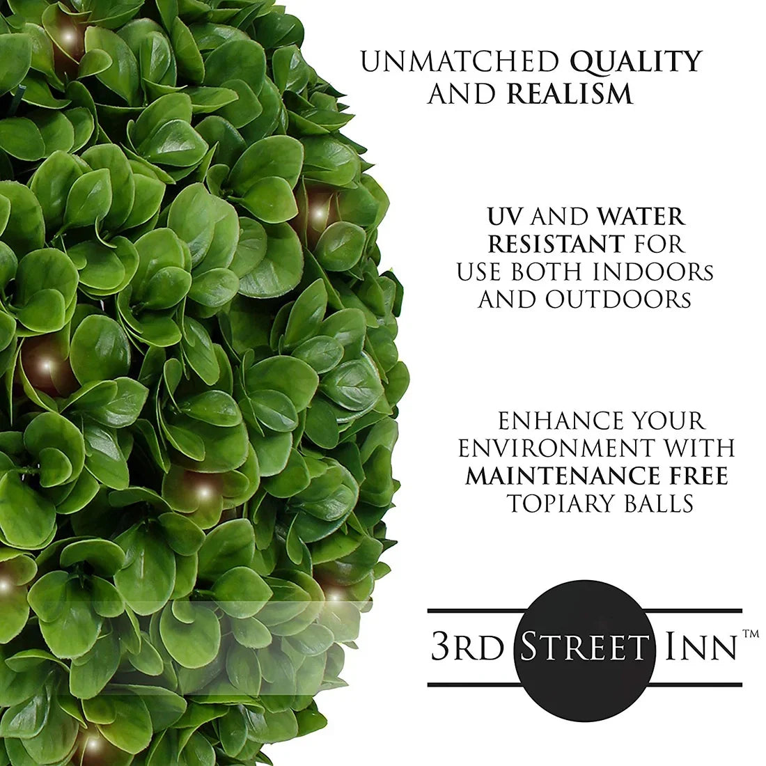 19" XL Jasper Lighted Topiary Ball