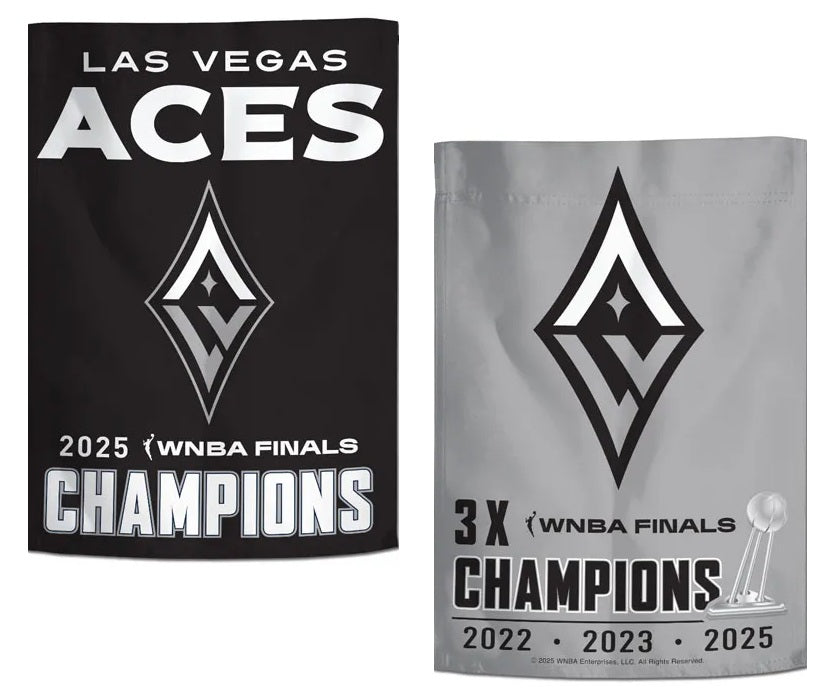Las Vegas Aces 3X WNBA Champions 2 Sided Garden Flag