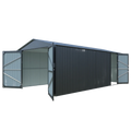 10'x20' Plus Upgraded Metal Shed with Double Front Doors & Side Entry Door