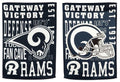 Los Angeles Rams Garden Flag 2 Sided Fan Rules Gateway Victory