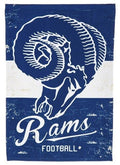 Los Angeles Rams Garden Flag 2 Sided Vintage Throwback Logo