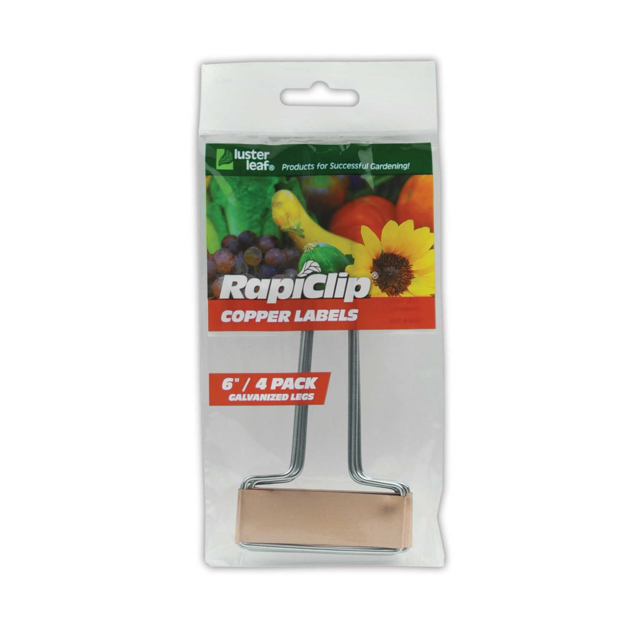 Luster Leaf Rapiclip Premium 6" Plant Labels |Copper or Zinc