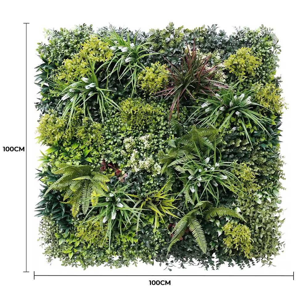 Sample Panel – Lush Spring Vertical Garden (Small Sample)