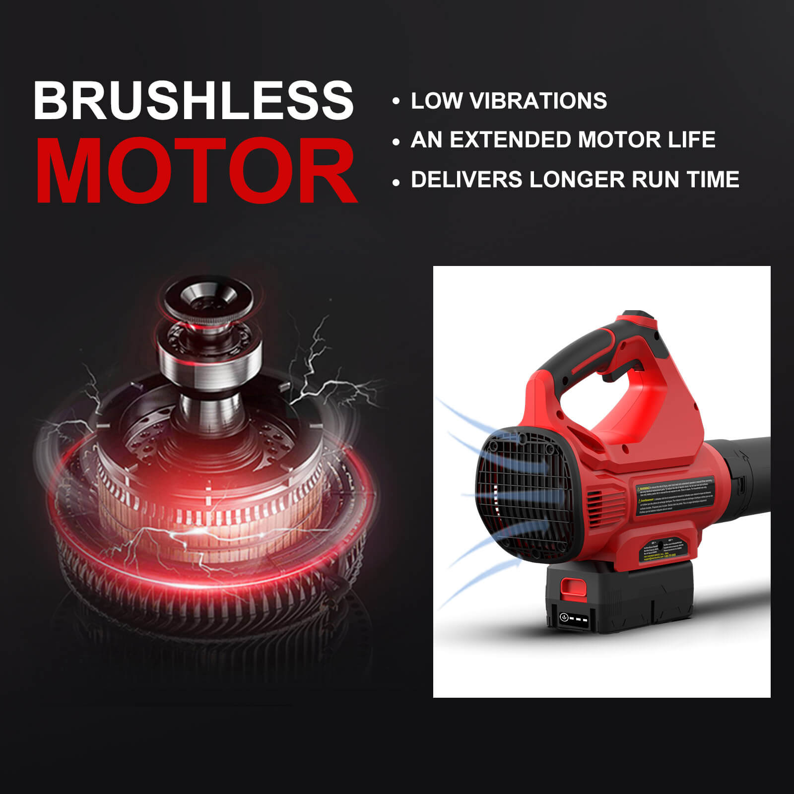 450CFM Cordless Leaf Blower w/ 40V 4.0Ah Battery and Charger MB2450A