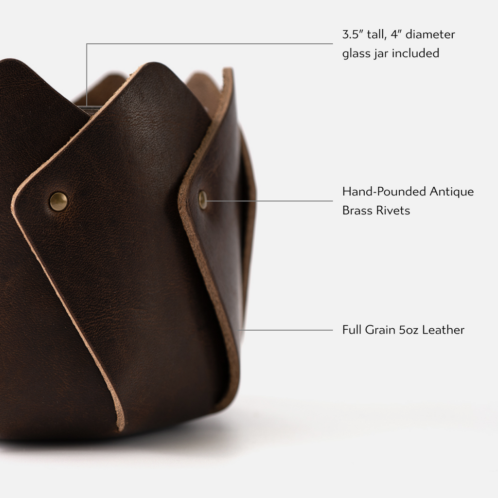 Morgan Leather Planter