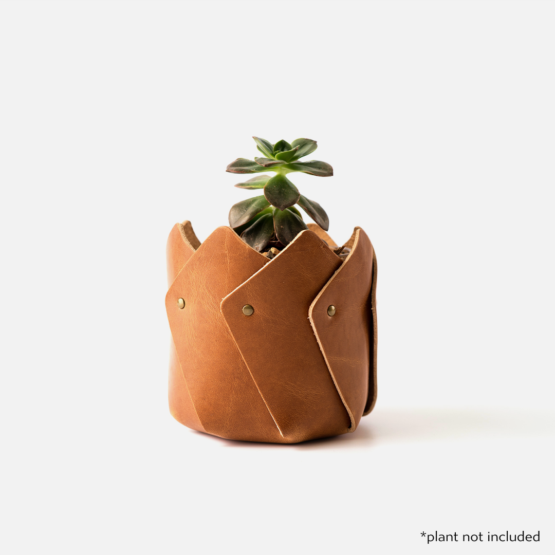 Morgan Leather Planter