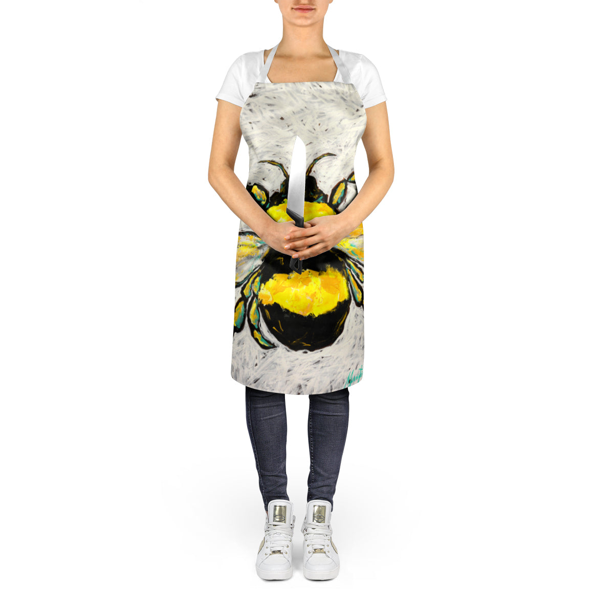 Buzzbee Bumblebee Apron – Artist-Designed Kitchen, BBQ & Craft Apron
