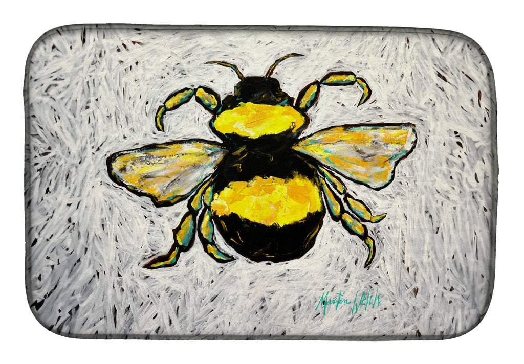 Buzzbee Bumblebee Dish Drying Mat – Absorbent, Artistic Kitchen Essentials