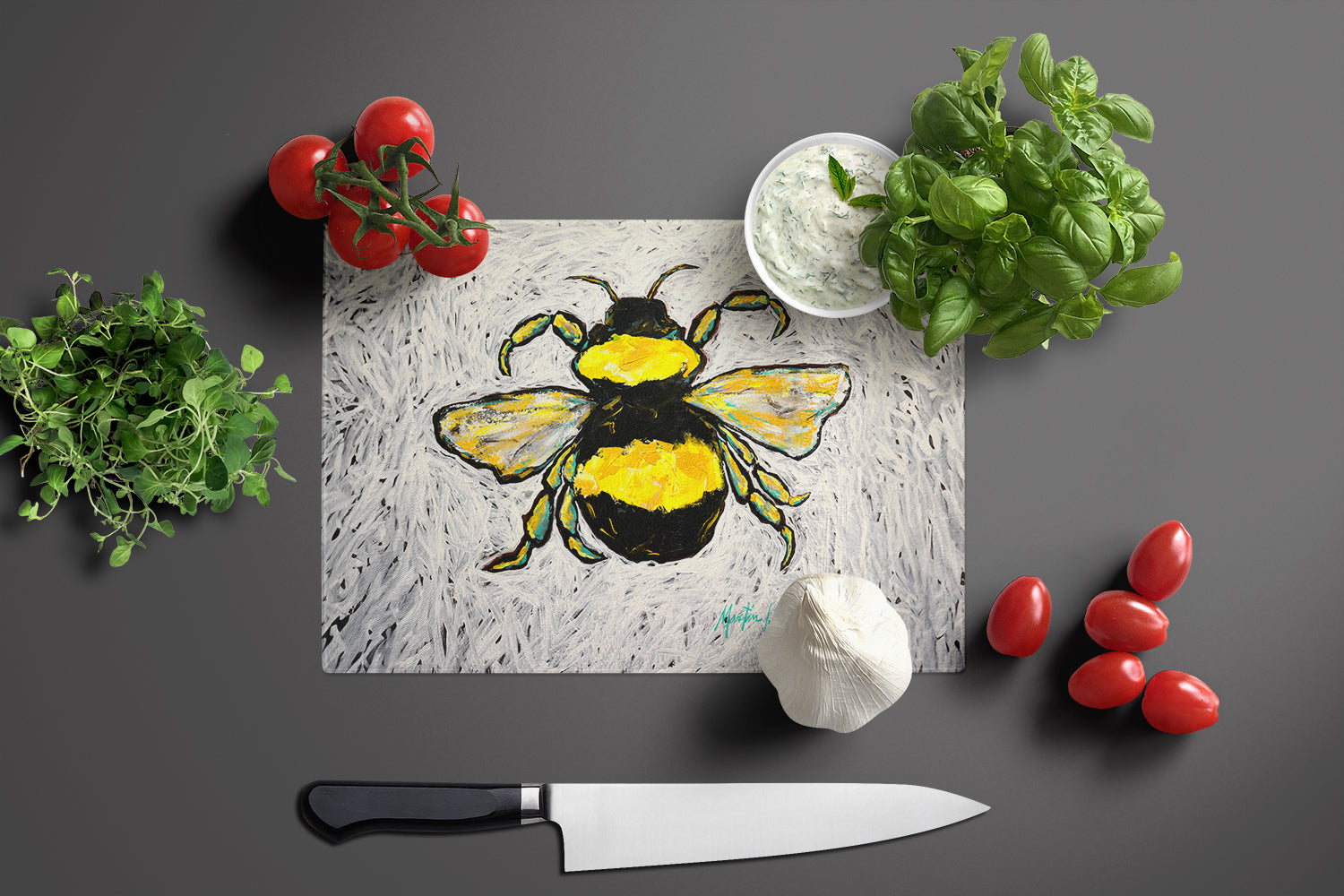 Buzzbee Bumblebee Glass Cutting Boards – Durable, Decorative Kitchen Art