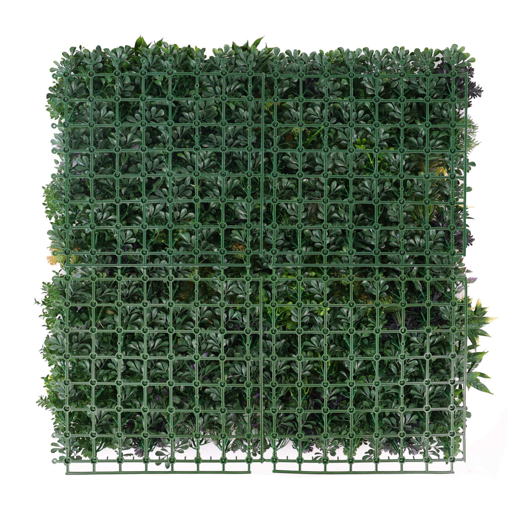 Vivid Green Floral Fusion Artificial Vertical Garden Green Wall Panel 40×40in 11 SQ FT – UV Resistant – Commercial Grade