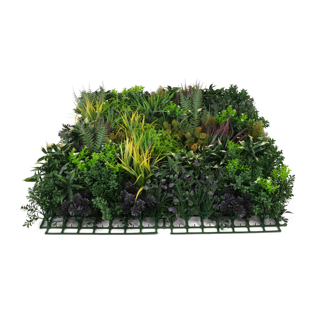 Vivid Green Floral Fusion Artificial Vertical Garden Green Wall Panel 40×40in 11 SQ FT – UV Resistant – Commercial Grade