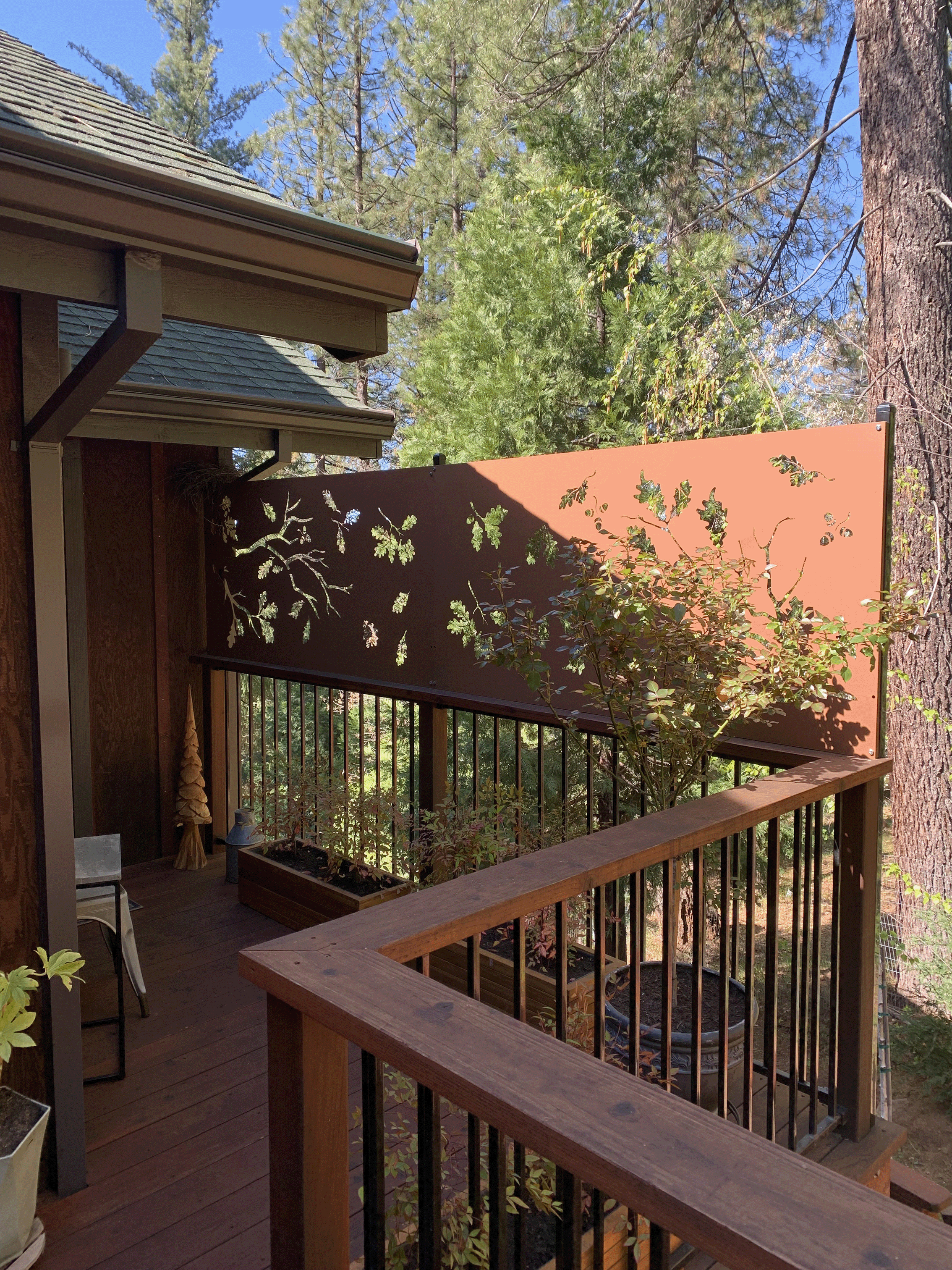 Privacy Screen for Deck / Large Metal Wall Art