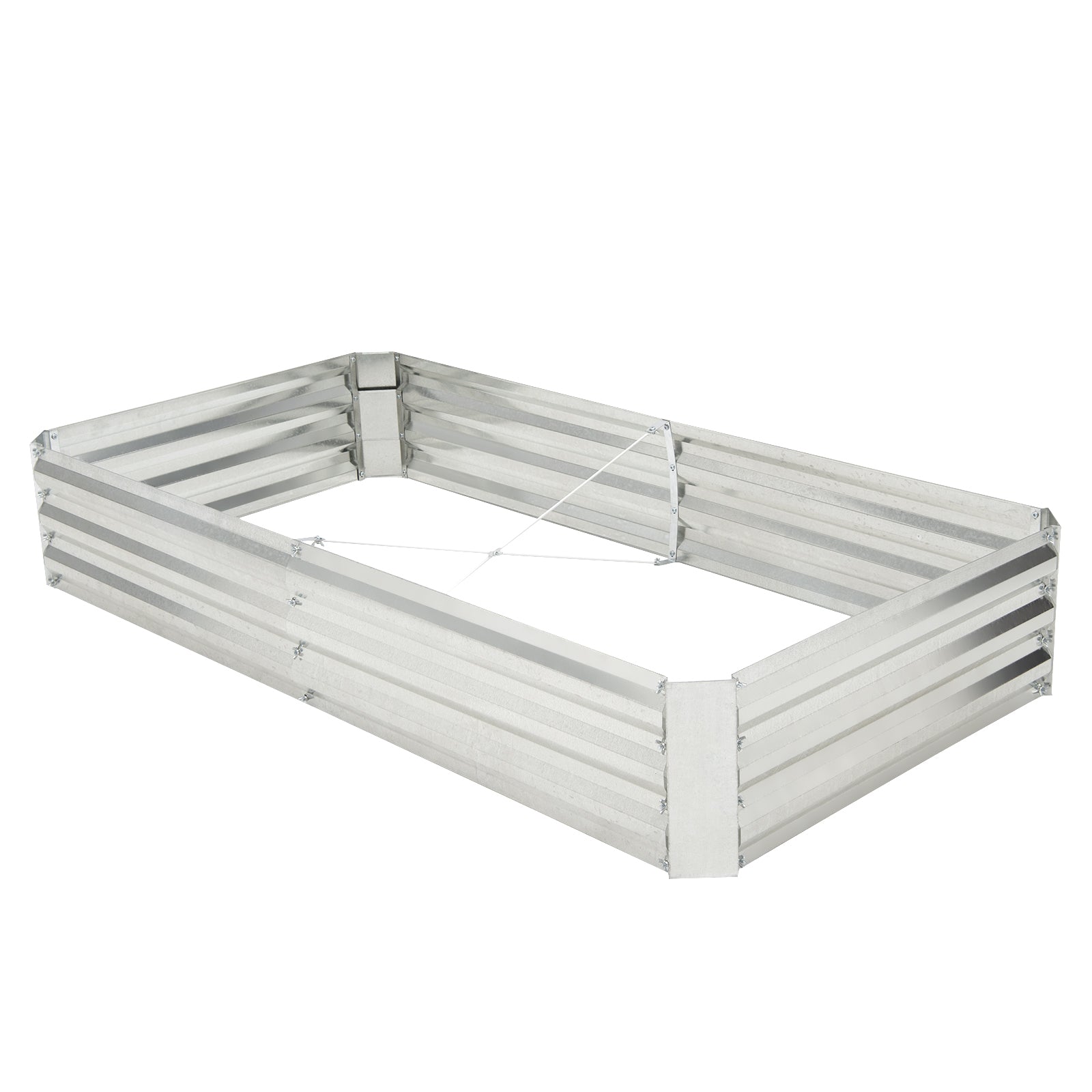3x6 Galvanized Metal Raised Garden Bed